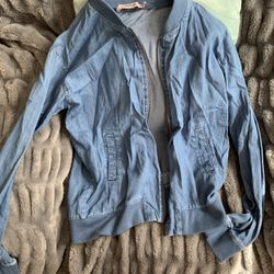 Zippered Jean Jacket