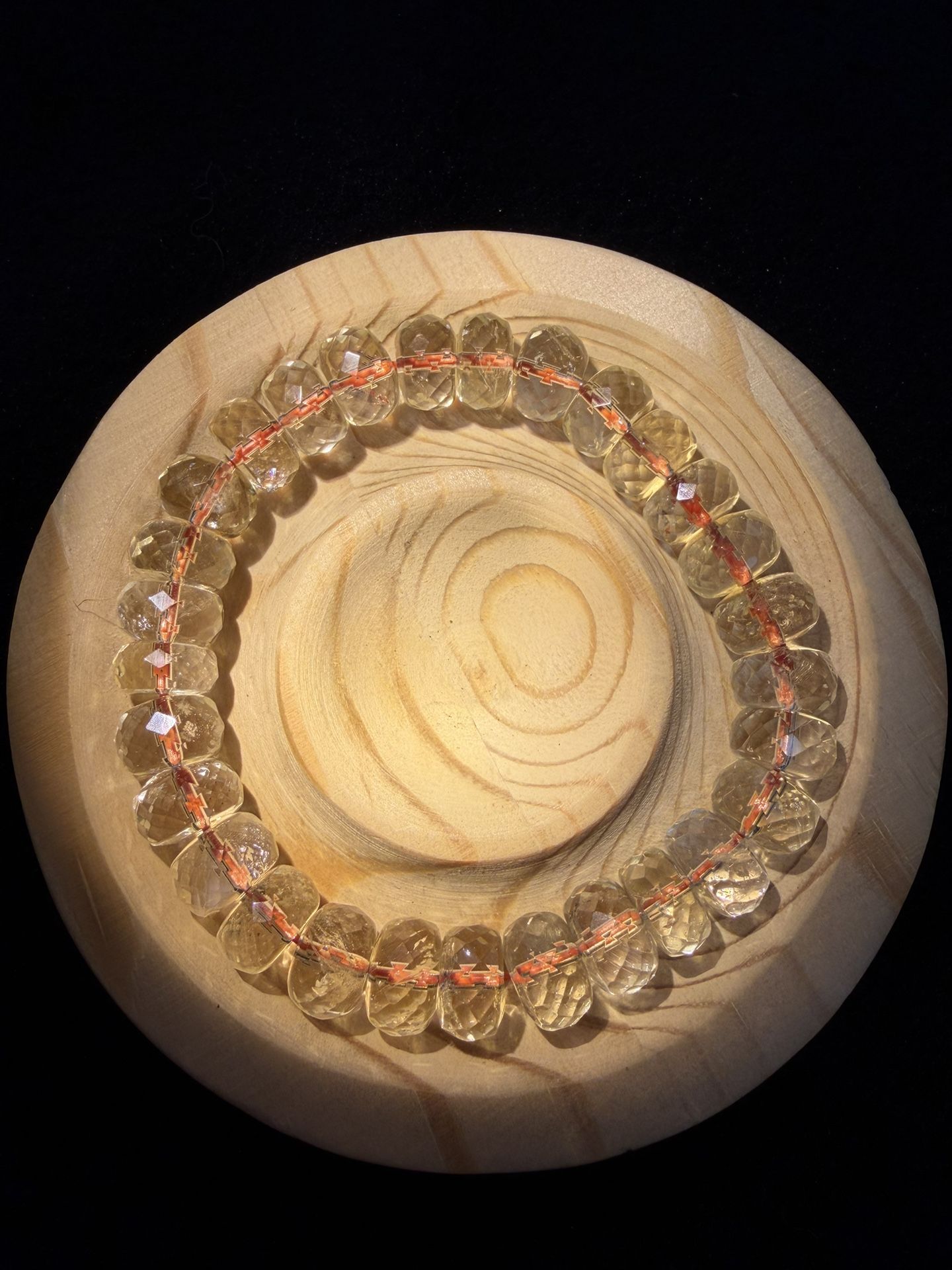 Yellow Citrine Crystal Bracelet