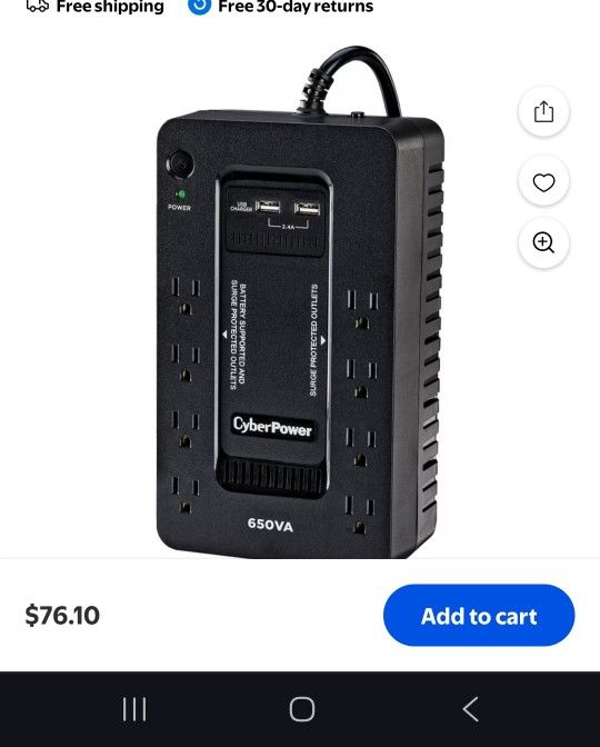 CYBER POWER 650 VA