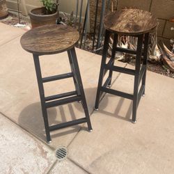 Wooden Top Stools 