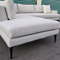FREE DELIVERY!!! West Elm "Andes" 2pc Sectional Couch ($3K Retail...50% OFF!!!)