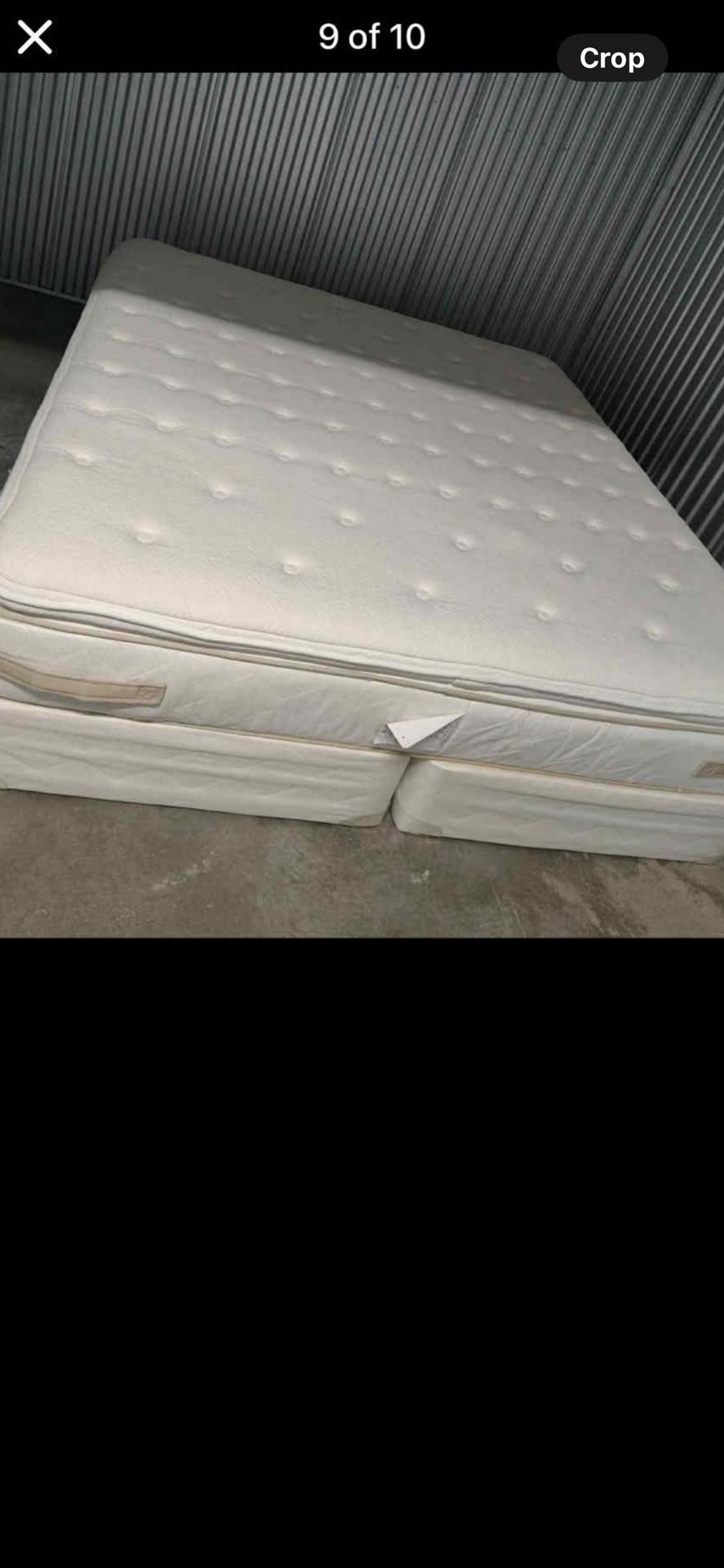 King Size Pillow Top Mattress By Sealy & Box Springs
