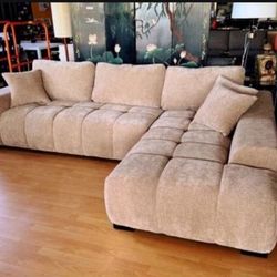 New Sectional Beige Couch 