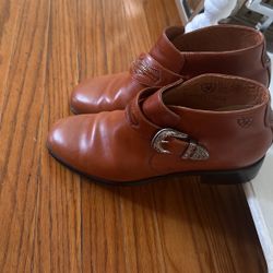 Brown Leather Ariat Ankle Boots | Color: Brown | Size: 9