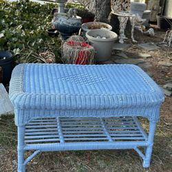Set Of Two Wicker Tables 