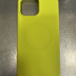iPhone 13 pro max Neon yellow case 
