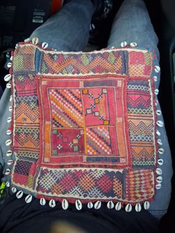 Very old handmade Indian\nSquare map maybe for eating.