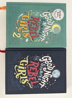 Good Night Stories for Rebel Girls 1 & 2 — Hardcover Set, Excellent Condition