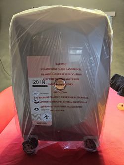 kensie Women's 3D Gemstone TSA Lock Hardside Spinner Luggage, Rose Gold, 20-Inch Carry-On