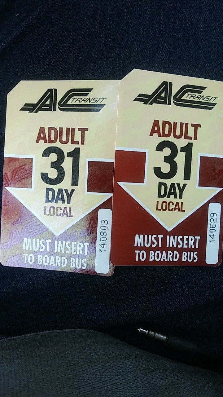 A.C. BUS PASS MONTHLY