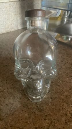 CrystalHead Vodka Empty Bottle Glass Skull 750ML With Stopper Dan Ackroyd