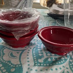 Princess House Platos Para Sopa Rojos