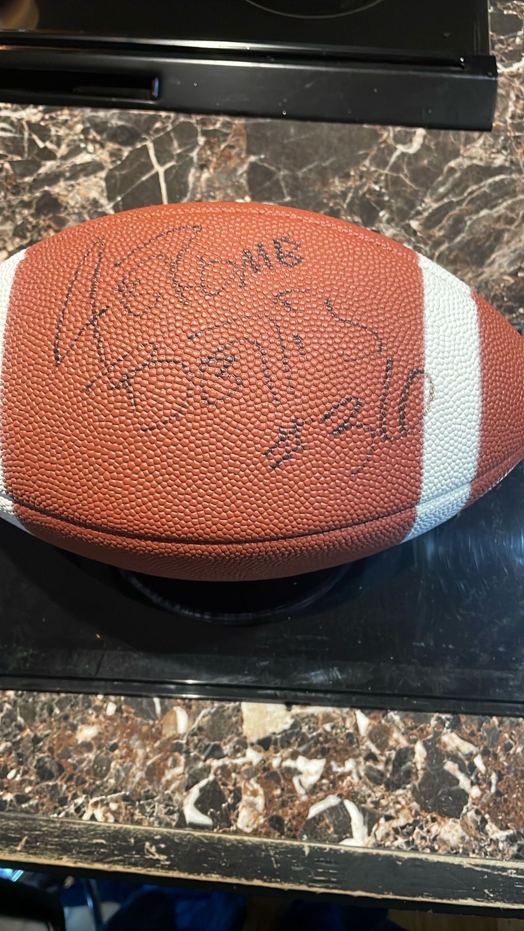 Jerome Bettis Autographed Football