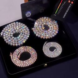 Tennis Chains Gold Silver & Rose Gold 