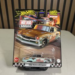 Hot Wheels Premium 2022 HW Boulevard #101 1955 Plymouth Savoy Hot Rod Garage