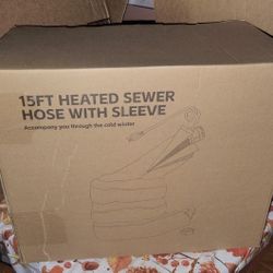 15 Foot RV Sewer Hose And Heated Sleeve New