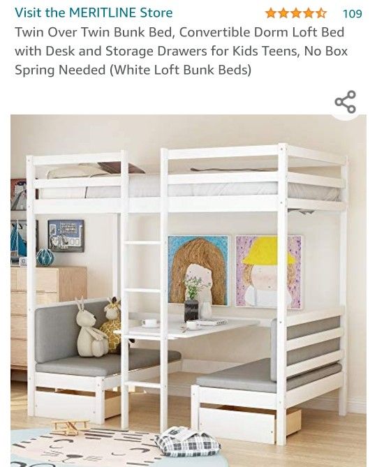 Bunk Bed/ Desk