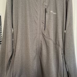 New Men’s XL Columbia Park View Fleece Full Zip Hoodie Grey