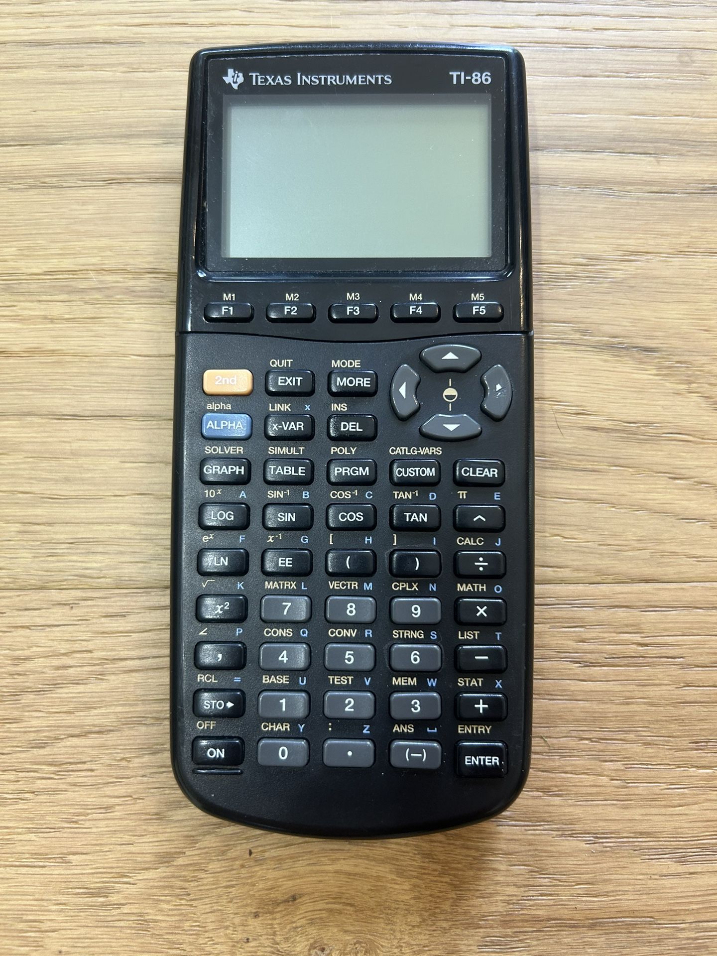 TI 86 Graphing Calculator 