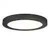 Artika Europa Disk 7 in. 1-Light Black Selectable CCT Integrated LED Flush Mount Ceiling Light