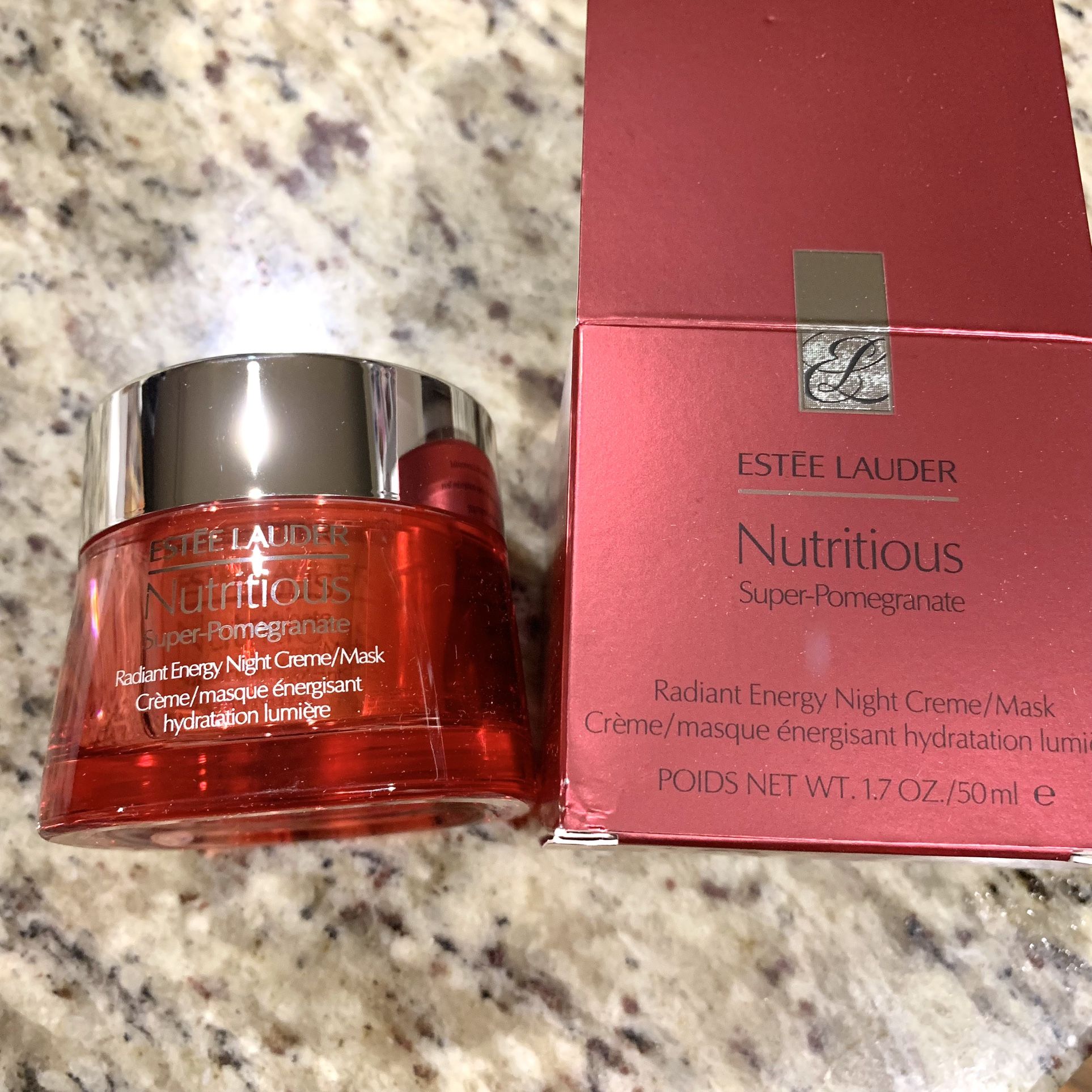 Estee Lauder Nutritious Super Pomegranate Radiant Energy Night Creme Mask 1.7oz.