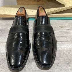 Hugo Boss Mellion Black Patent Leather Tuxedo Shoes Mens US 9.5 US 
