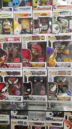 Venomized carnage zombie venom green goblin red goblin zombie daredevil marvel funko pop