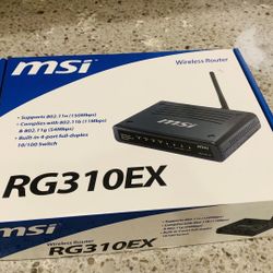 MSI WiFi router and switch