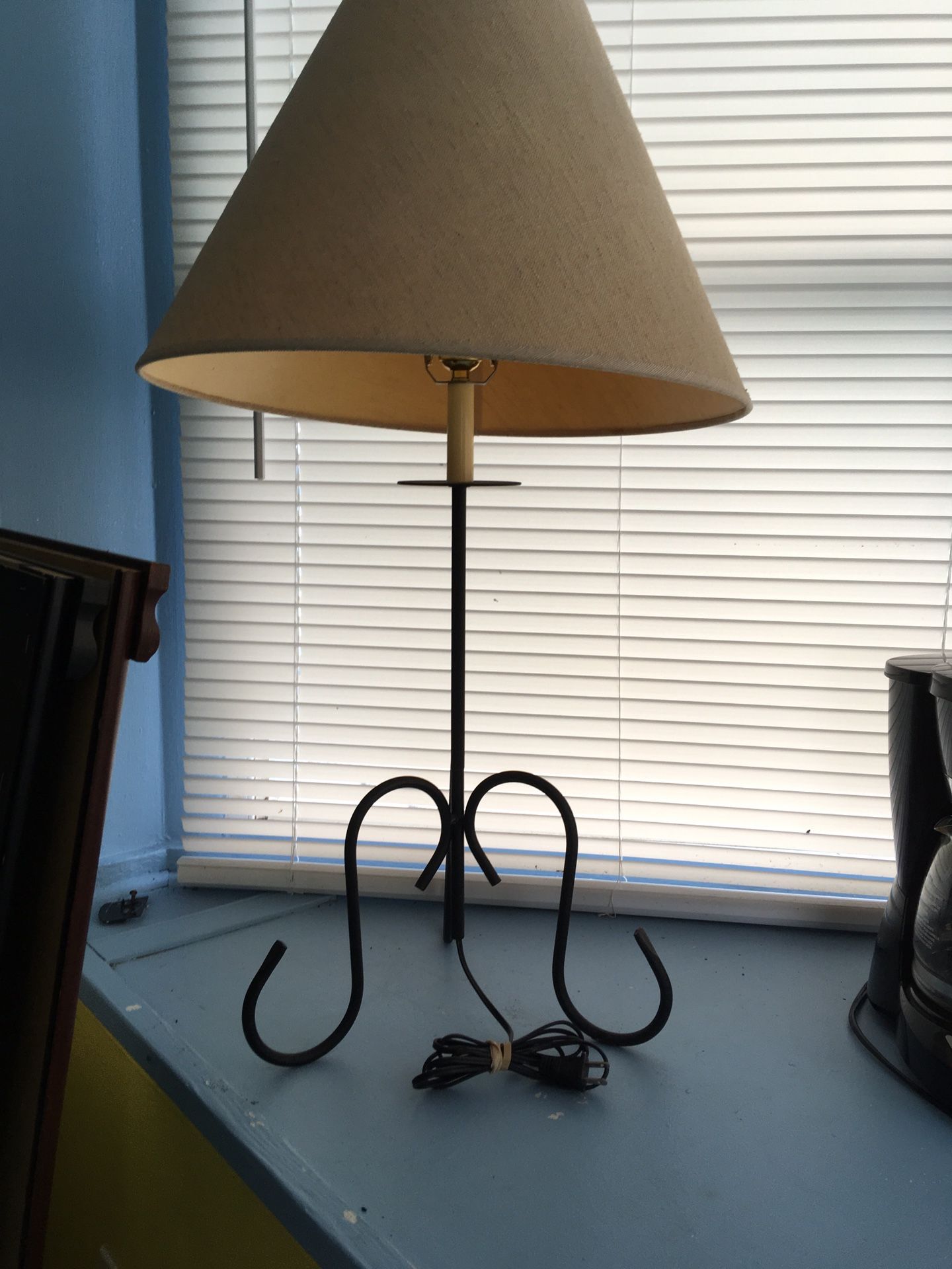 Modern lamp with shade