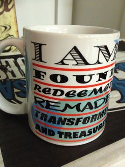 Personalized DEBBIE I am blessed coffee mug