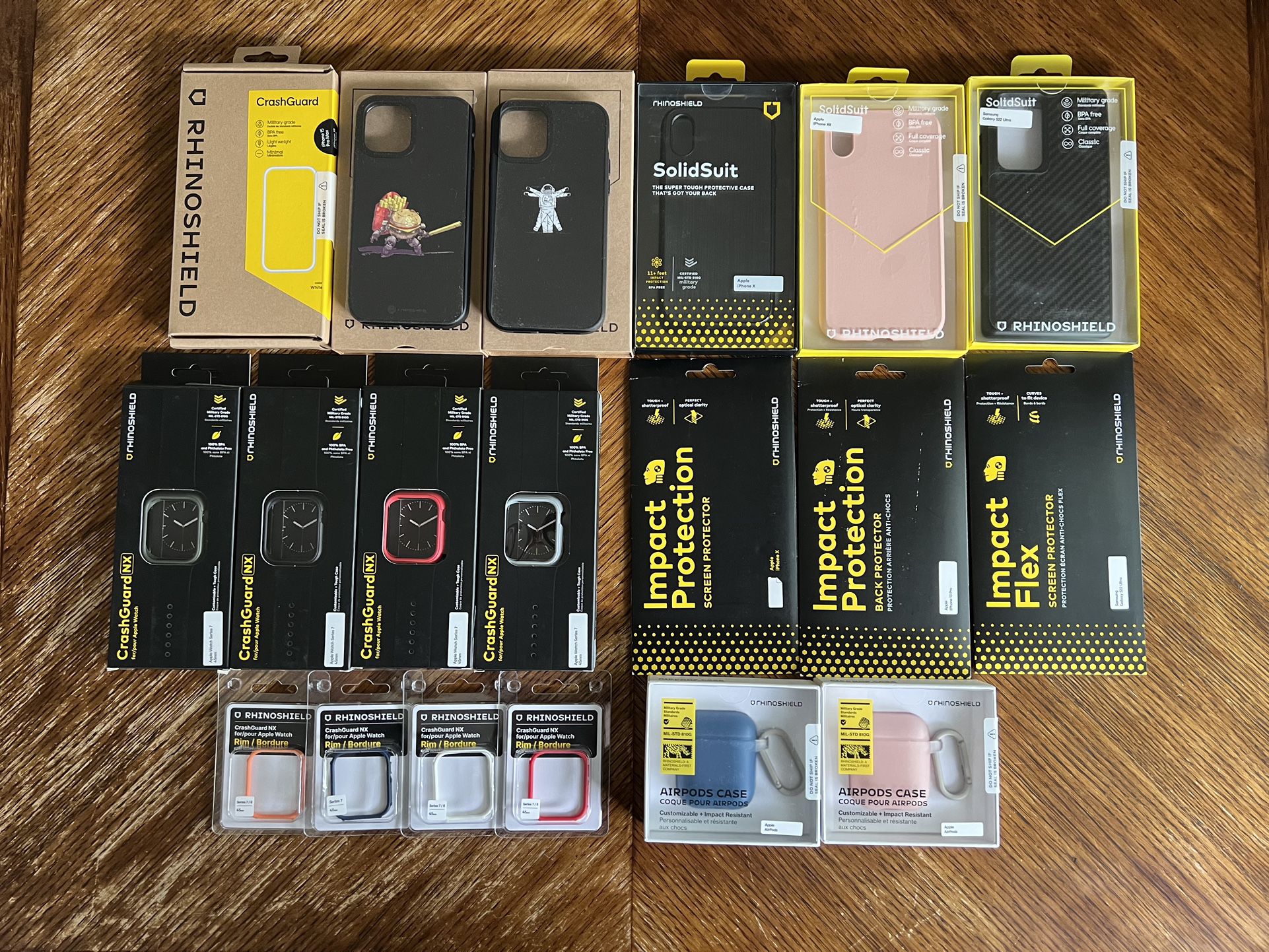Rhinoshield cases iPhone and Samsung 