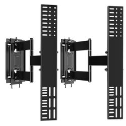 HOME VISION Heavy Duty Full Motion TV Wall Mount Bracket for 48-120 Inch Flat/Curved TVs, 200Lbs Capacity, Low Profile Ultra Slim Design with Swivel/T