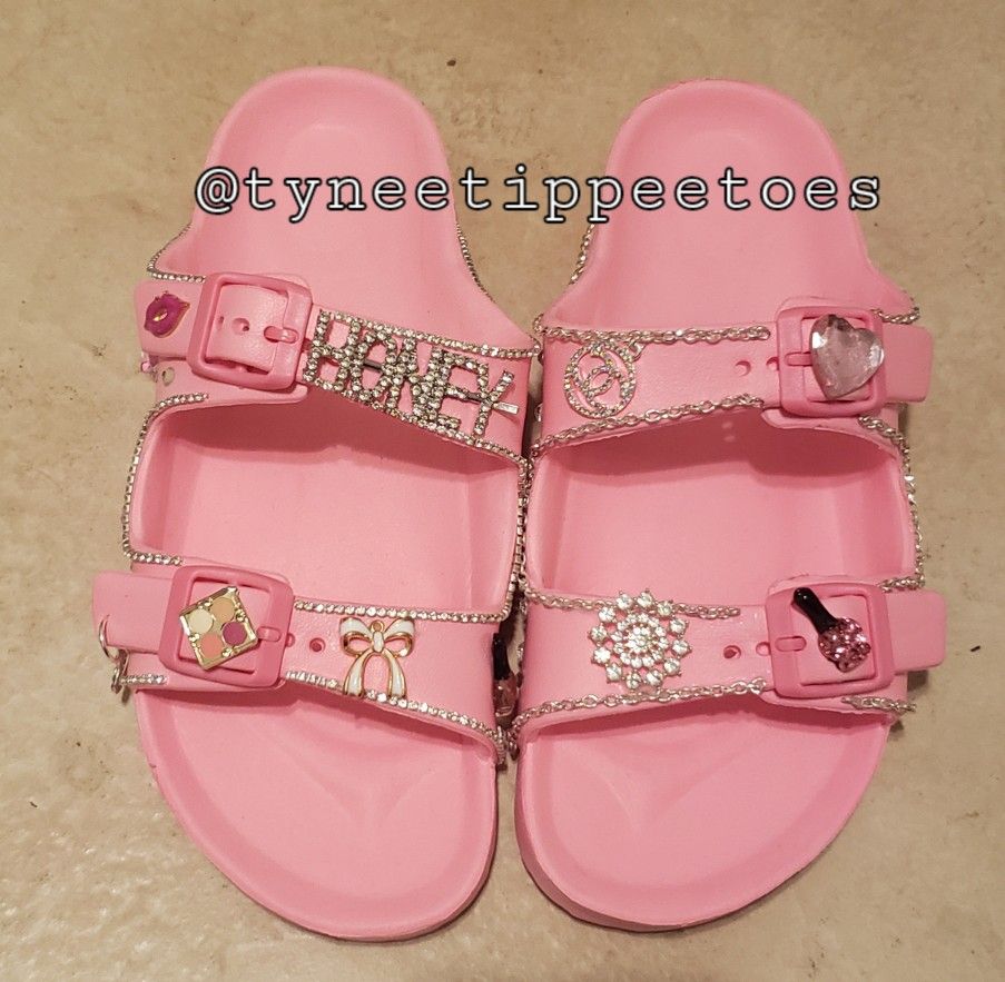 Pink Birkenstock Style Customs