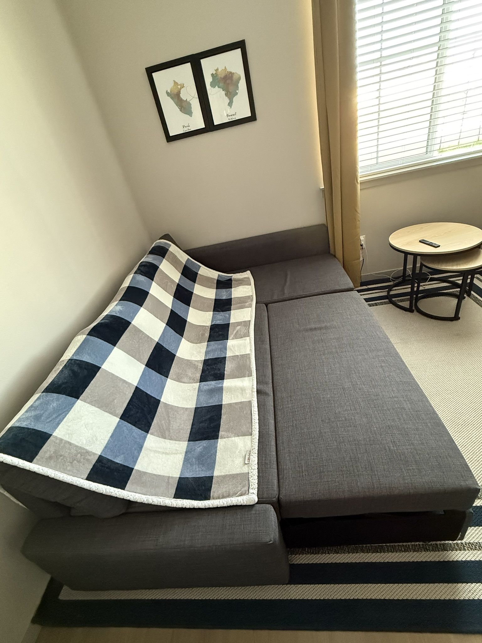 MUST-SELL! SLEEPER SECTIONAL, 3 SEAT WITH STORAGE 