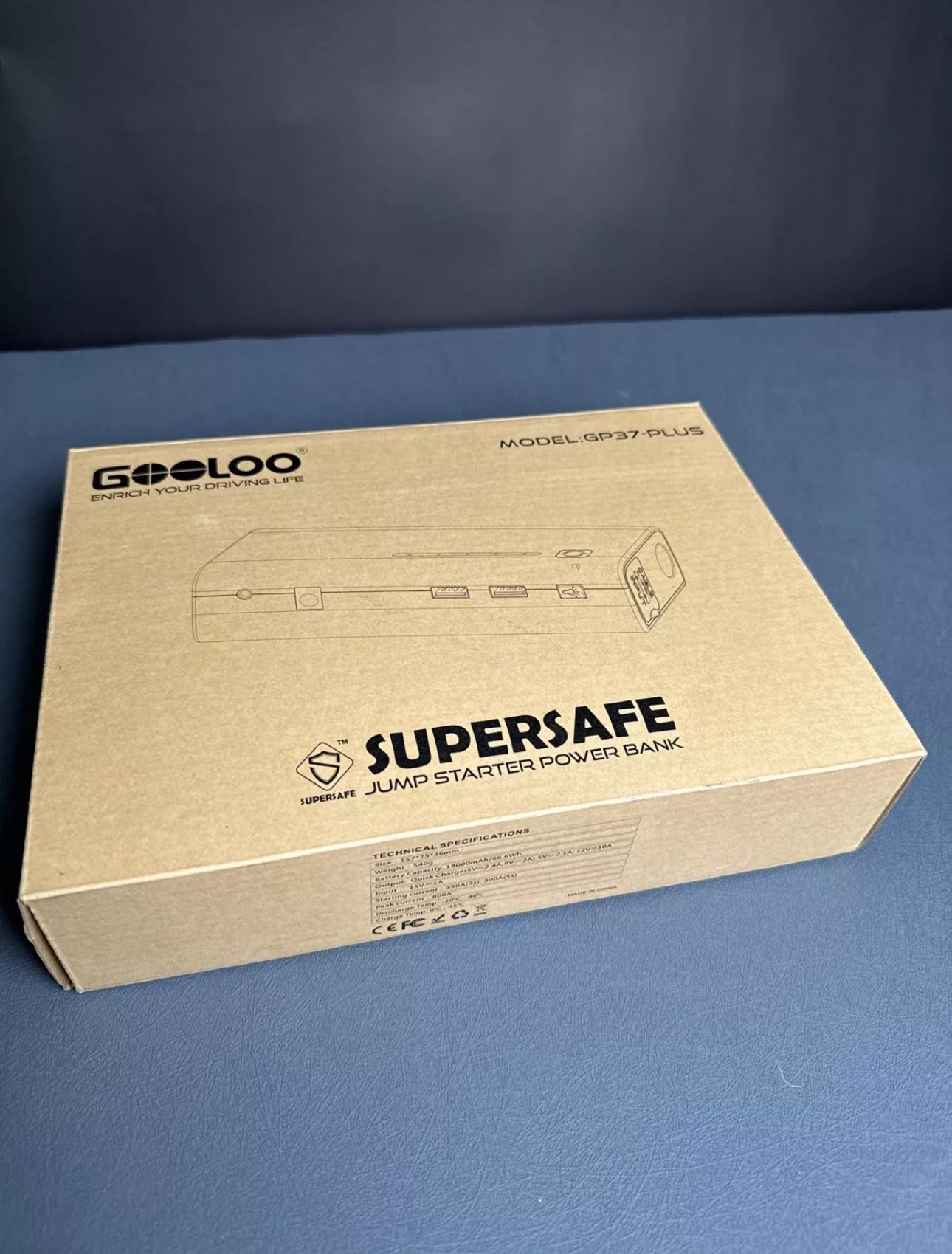 Gooloo Elite Series 1200A Portable Super Safe Power Bank Car JumpStarter openbox