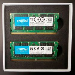 Crucial 32Gb (2 x 16Gb) DDR4-24000 SODIMM Memory 