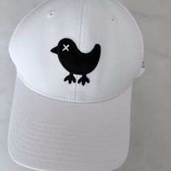 Bad Birdie Vented Breathable Snapback Hat Cap White