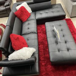 COMFY NEW IBIZA SECTIONAL SOFA AND OTTOMAN SET ON SALE ONLY $899. IN STOCK SAME DAY DELIVERY 🚚 EASY FINANCING 