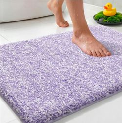 Yimobra Cushioned Anti-Fatigue Bathroom Rug, Bath Mat Non Slip Washable, Dense Soft Microfiber for Bathroom Sink, Shower, Tired Feet Comfort, Absorben