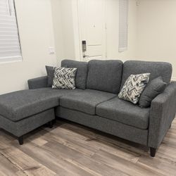 Grey/Black Couch