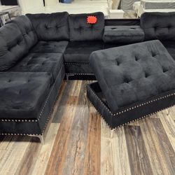 New Velvet Sectionals 
