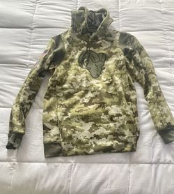 Rams Football Camouflage Hoodie Size Medium 