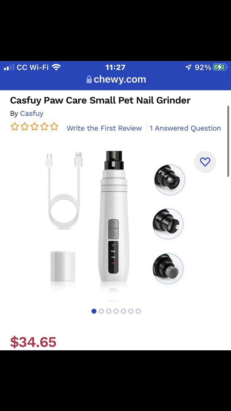 BRAND NEW NAIL GRINDER FOR SMALL DOGS AND CATS