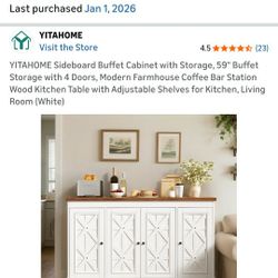 Buffet/TV Stand With Storage - NEW in Box 