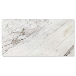 12"×24" Natural Polished Marble Tile for Wall and Floor, 1 Box 4 PCS [NEW] **Assembly Req** 