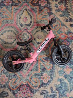 Strider balance bike bicycle pink girls