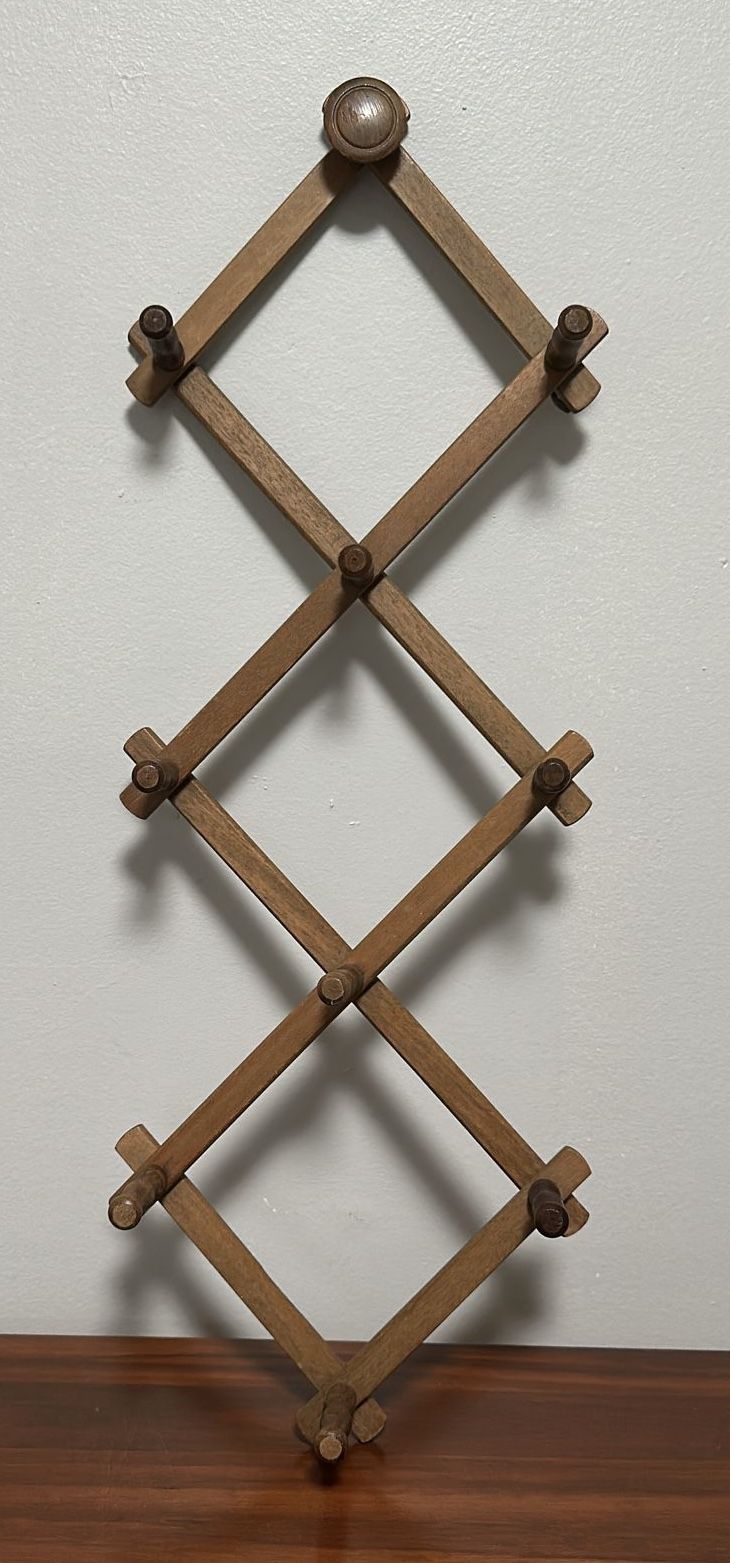 Expandable 10 Hooks Accordion Wall Rack