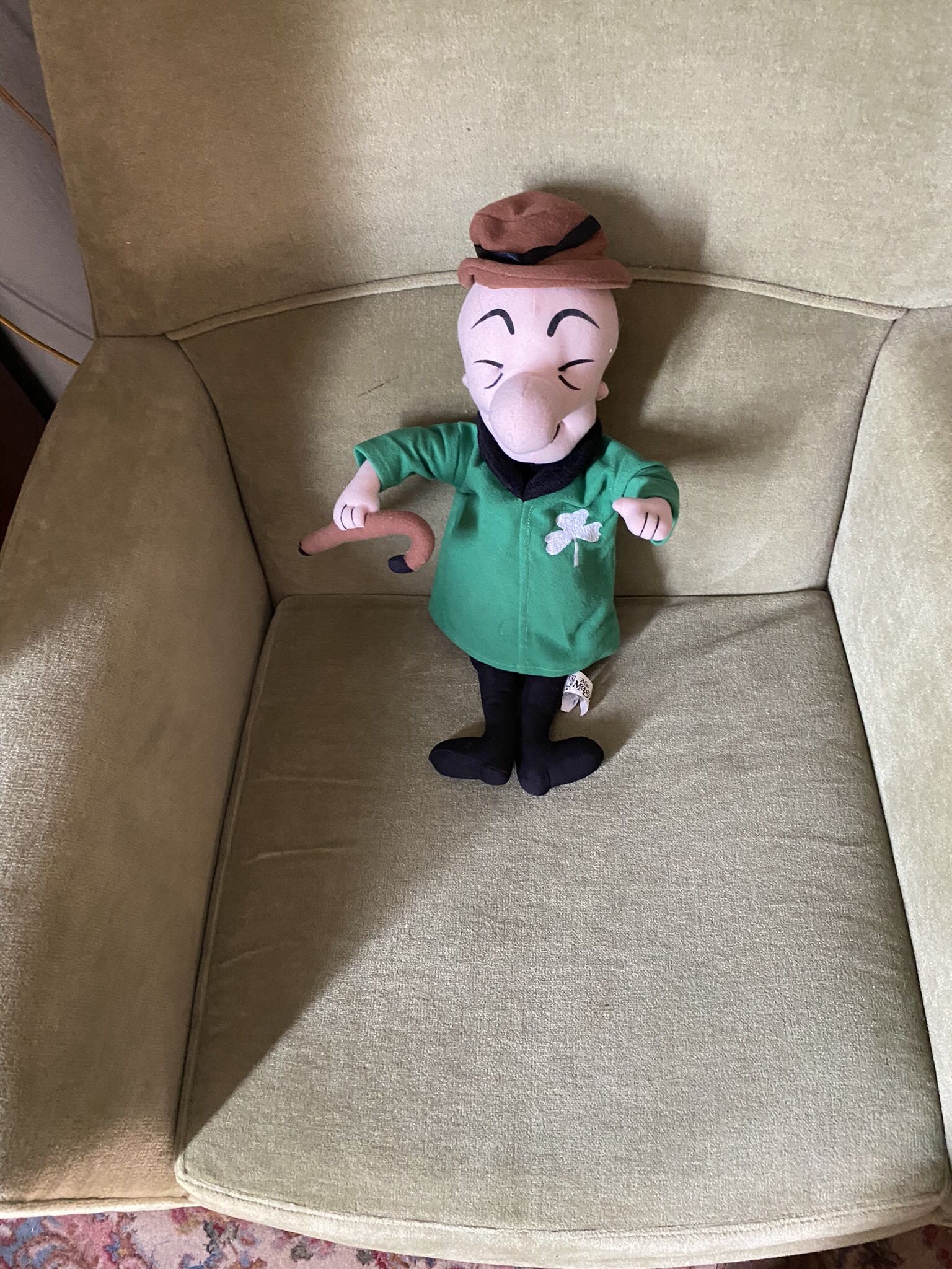 Vintage Shamrock Mr. Magoo Plush Toy Doll
