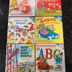 Best Book Club Ever Vintage Book Lot: Richard Scarry, Babar
