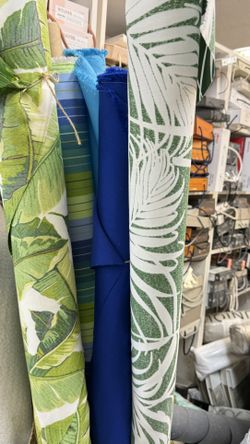 Designer Upholstery Fabric – Sunbrella, Vinyl, Leather, Linen, Cotton – Rolls & Remnants 